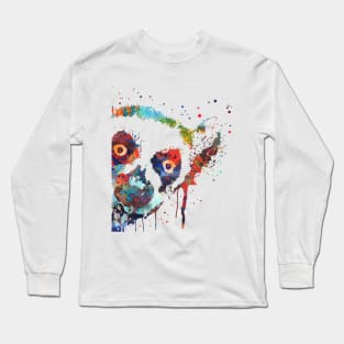 Lemur peeking Long Sleeve T-Shirt